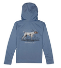 Performance Hoodie- Pointer Stone Blue
