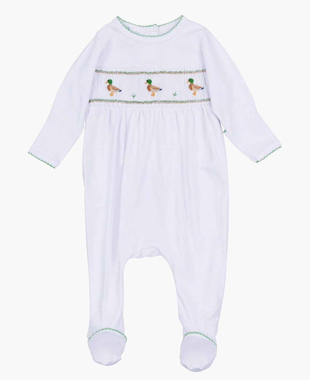 Mallard Moments Smocked Footie