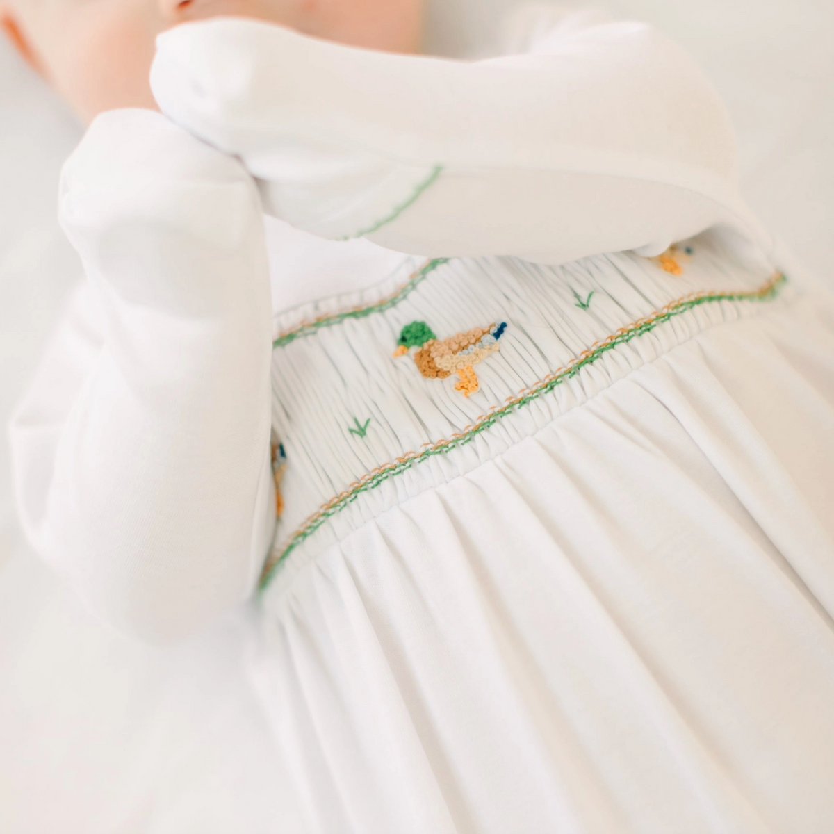 Mallard Moments Smocked Footie