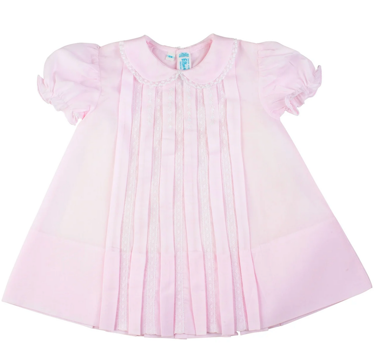 Lace Inlay Pleated Daygown
