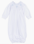 Forever Blessed Bishop Gown- White/Light Blue